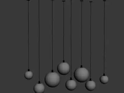 chandelier 10 3D model