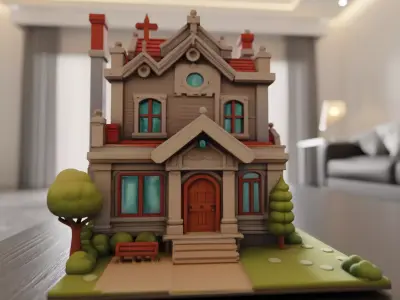 house model 3D print model purchase
