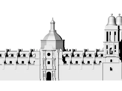 Catedral Metropolitana CDMX 3D model