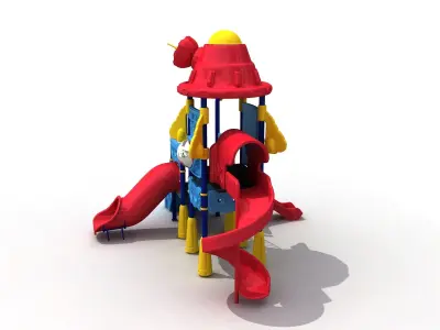 3D Spaceship Metal Playpen 057 3D model