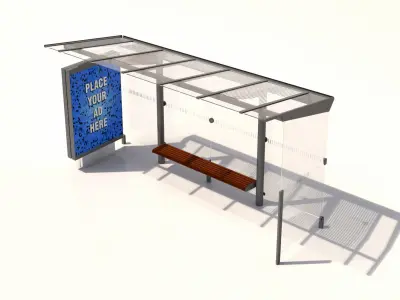 MMCite Regio 310b Bus Shelter 3D model
