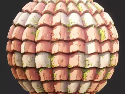  Stylized Roof Seamless Texture Texture