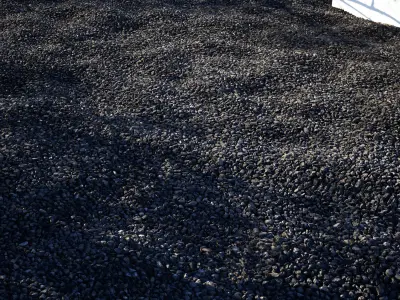 Scanned Seamless Dark Gravel  PBR Texture Texture