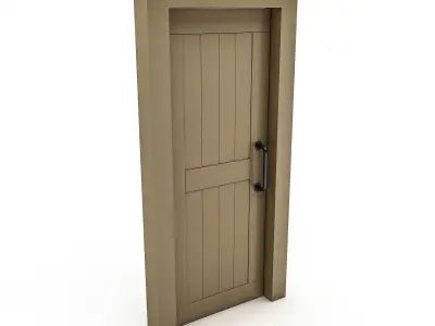 3D model modern bohemian door 05 Low-poly 3D model