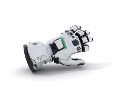 Futuristic Robotic Glove Model Pack Low-poly 3D model