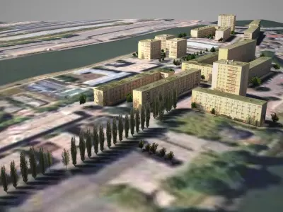 Immeubles - L le Lacroix 3D model