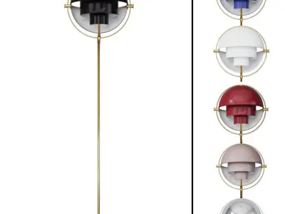 Floor lamp Louis Weisdorff Multi-lite floor lamp 3D model