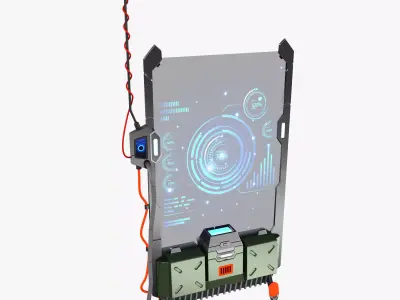 Sci-fi Terminal Cartoon  3D model