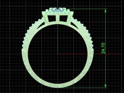Jewelry ring 379 3D print model