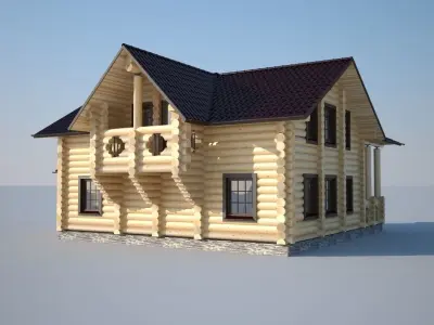 Wooden house 3D model order