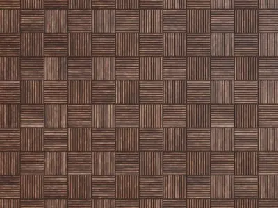 Woven Decorative Wood Parquet PBR Texture