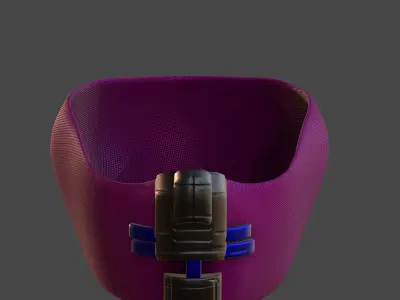 Gas mask helmet 3d model scifi Low-poly  Low-poly 3D model