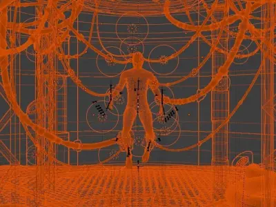 Full Sci Fi Scene Blender 3D model