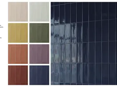 Subway Tile in Stack Bond Layout Texture