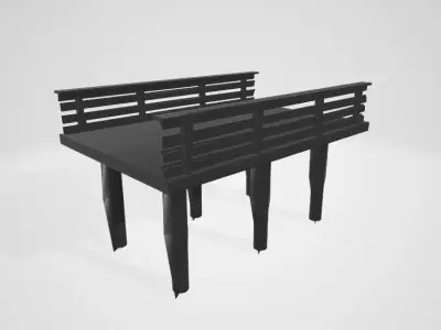 Dock for Beach Free 3D model