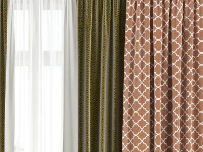 Curtain Set 278C 3D model