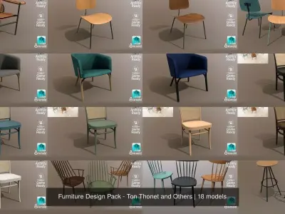Furniture Design Pack - Ton Thonet and Others