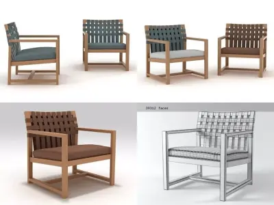 Network 168 lounge chair 3D model