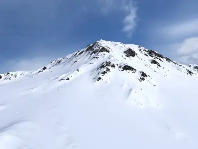 Snow Mountain 07 Low-poly 3D model