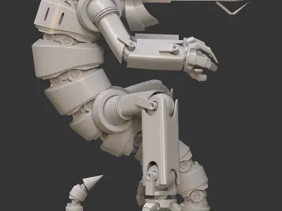 Sci-fi mechanical lizzard 3D model