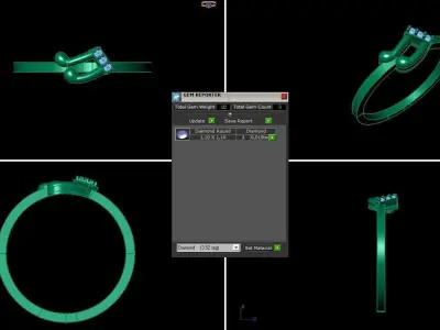 light women ring  3D print model