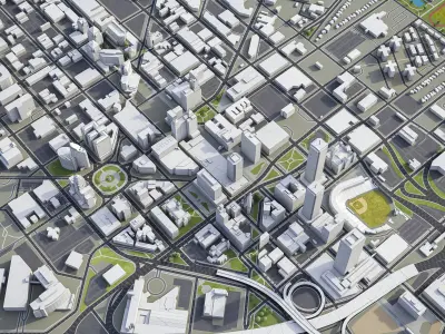 Buffalo - City 3D Model Low-poly 3D model