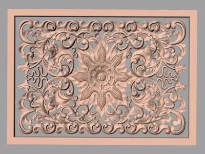 3D carved model furniture 3D design used for artcam aspire E856 3D model
