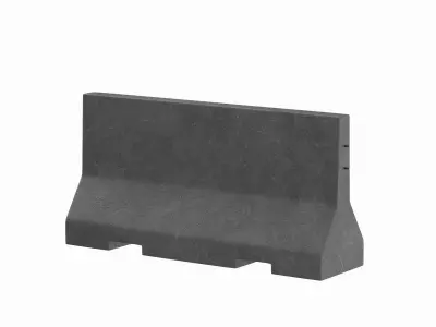 Concrete Barrier V4 3D model