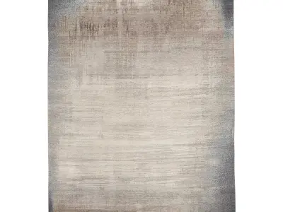 NASRIN HAND-KNOTTED WOOL RUG 3D model