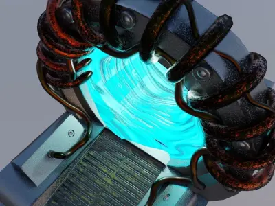 sci-fi time portal 3D model
