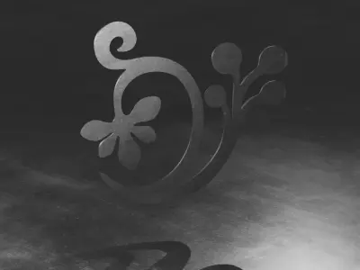 Flower Decor Wood Berries 3D print model