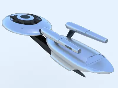 SciFi Spaceship StarTrek Inspired  3D model