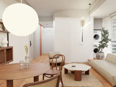 Interior Dinner Design Scene 3D model