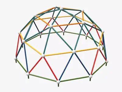 Playground climbing hemisphere 3D model