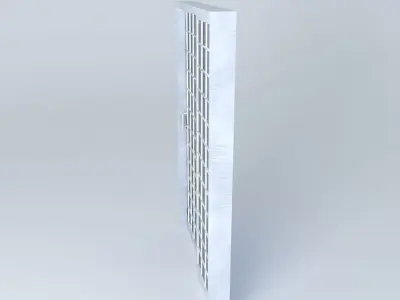 portaedson shower door with fabric Free 3D model