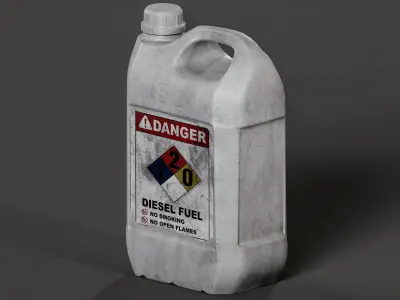Gas Can Low-poly 3D model