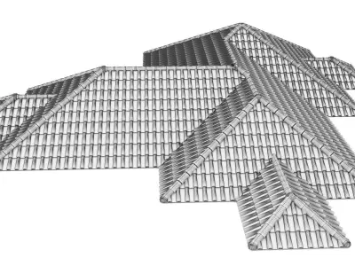 Roman Roof Tile 3D model