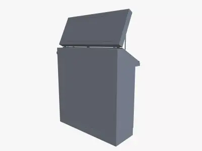 Control panel Low-poly 3D model