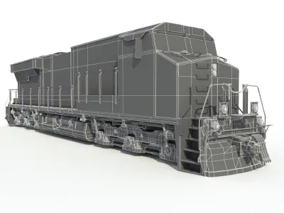  Freight Train 8 cars 2 engines 