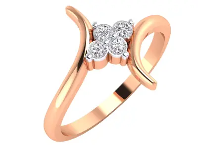Women Ring Render 3dm STL MTL SLC JCD OBJ FBX Details 3D print model 60