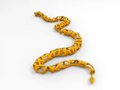 Voronoi Snake 3D print model