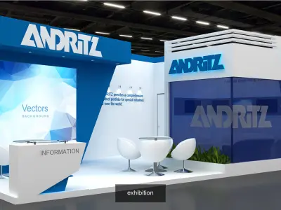 10 Exhibition Stand Stall Booth  3D Model Collection5 3D Model Pack