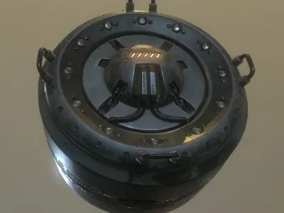 AI Control Module Old Version Low-poly 3D model