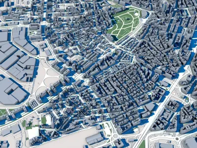 A Corunna City Spain 3D model