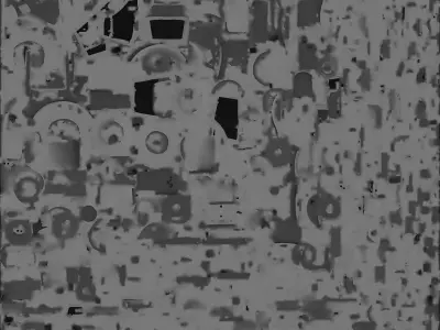 Modern Christmas Tractor 3D Model Festive Farm Vehicle Low-poly 3D model