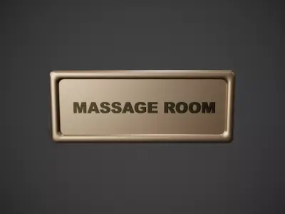 Nameplate 03 Low-poly 3D model