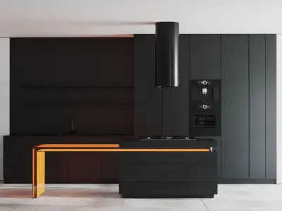 Kitchen Appliance Bosch Kitchen 79  Low-poly 3D model