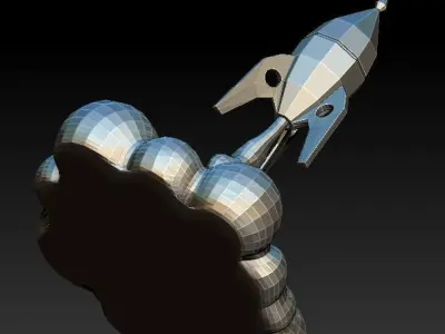 Rocket- puff- smoke 3D print model