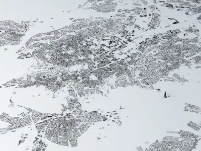 Stuttgart Streets and Buildings 3D model