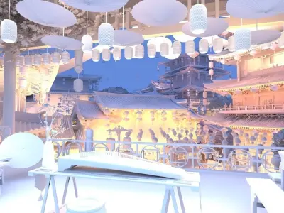 Ancient Cultural Street 3D model